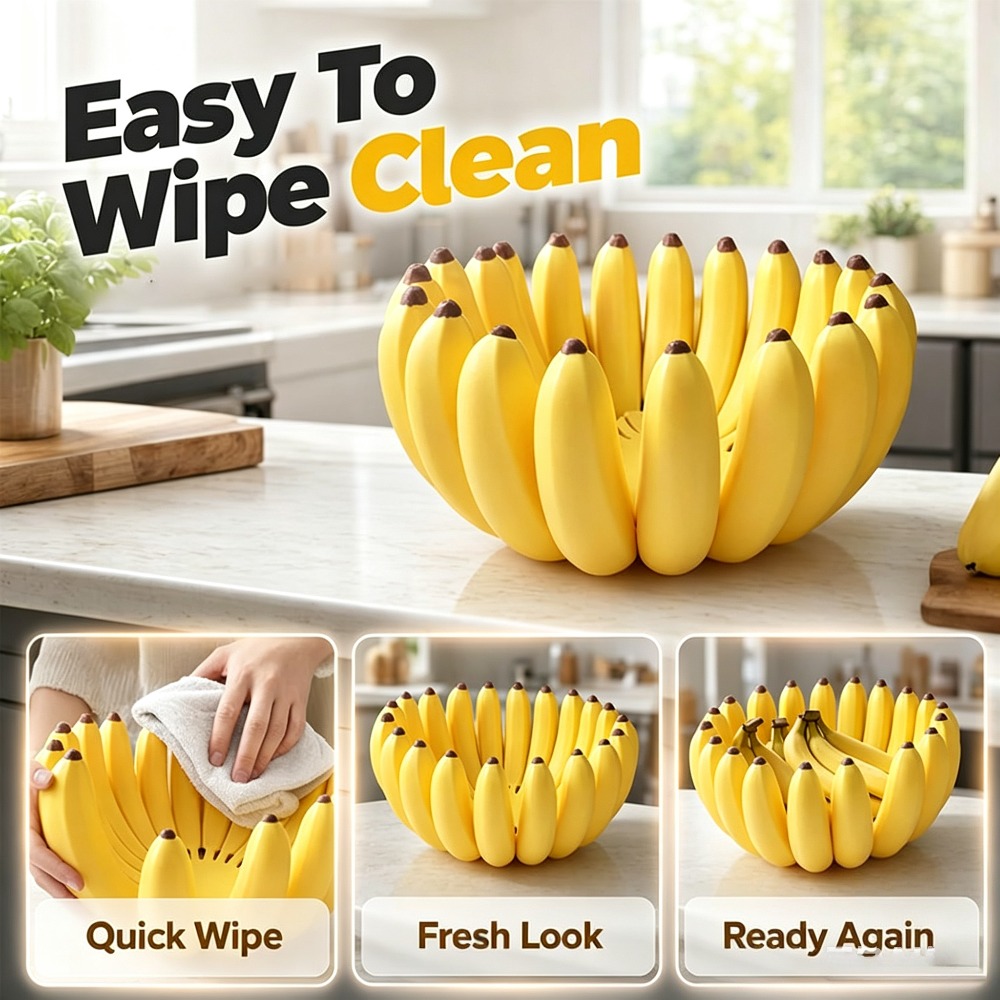 Home Cooking Recipes - Banana Shape Fruit Bowl Snack Tray