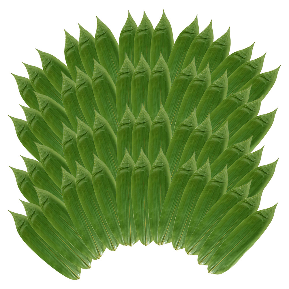 Sushi Mat Bamboo - 200Pcs Artificial Bamboo Leaves for Sushi