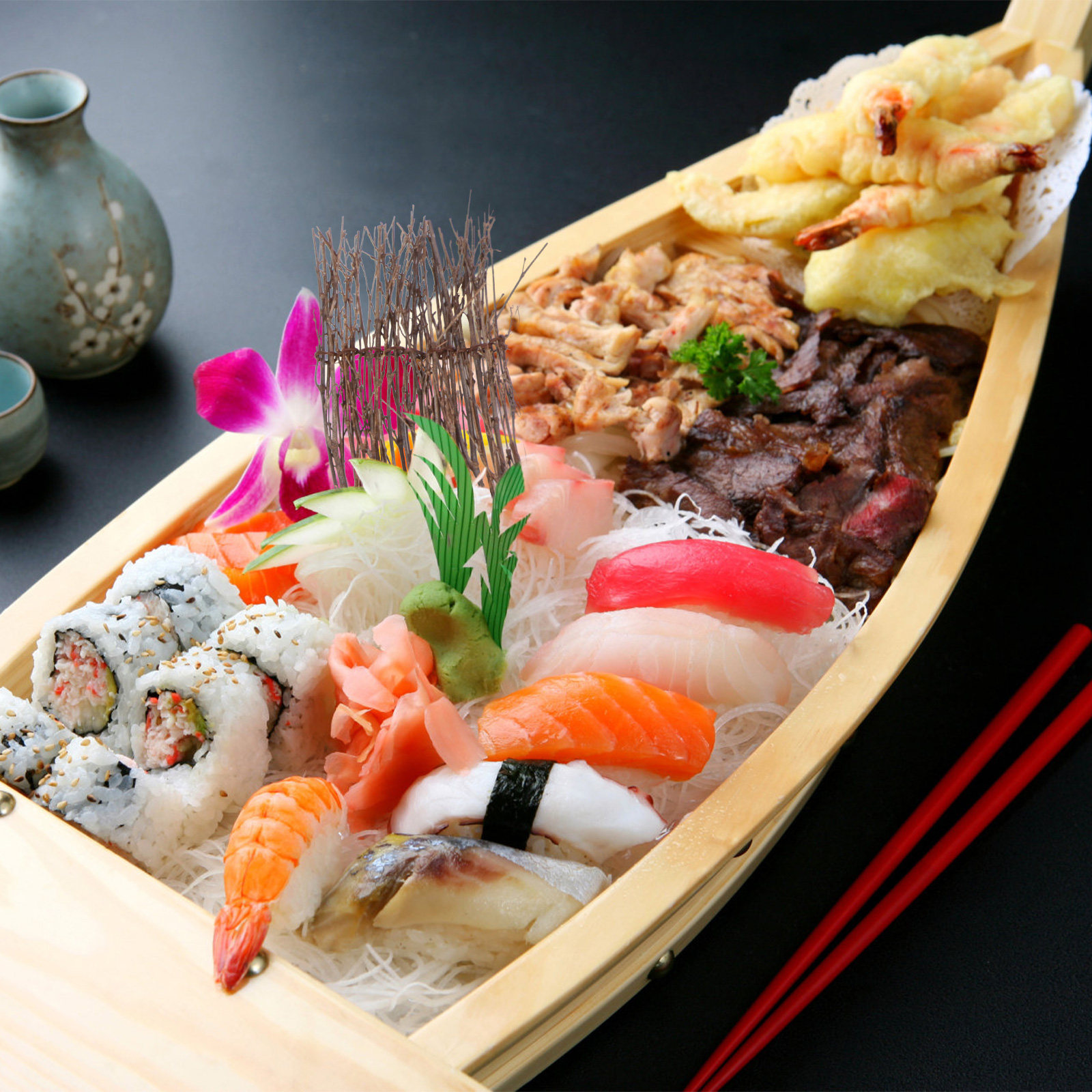 Sushi Mat Bamboo - 6Pcs Bamboo Fence Mat Landscape Decoration