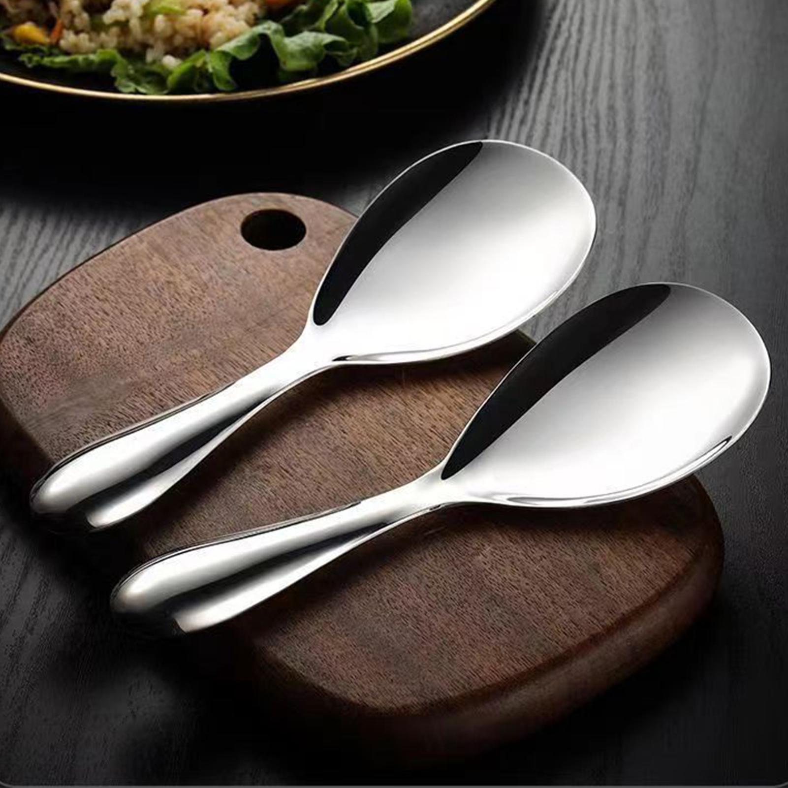 Home Cooking Classes - Stainless Steel Rice Spoon Paddle 20.5x7cm