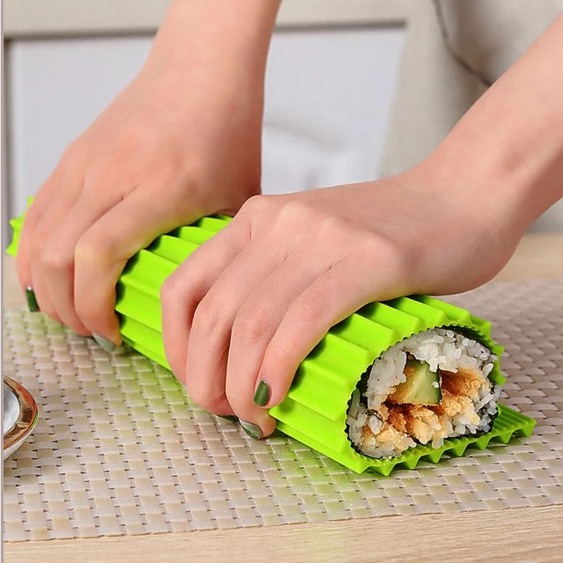 Silicone Hand Roll Sushi Rolli - Sushi Mat Bamboo recension och pris