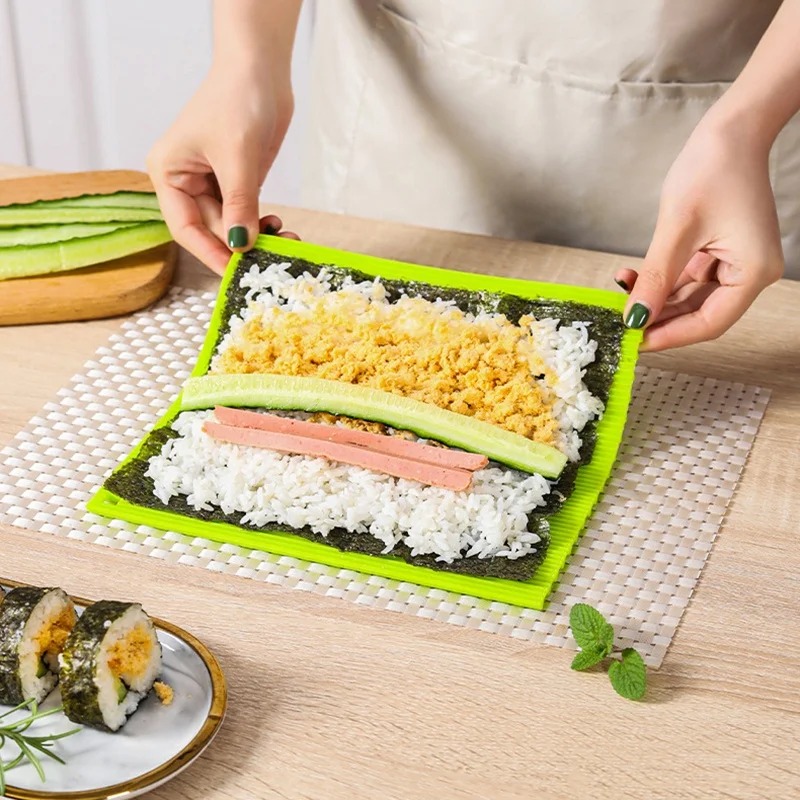 Silicone Hand Roll Sushi Rolli - Sushi Mat Bamboo recension och pris