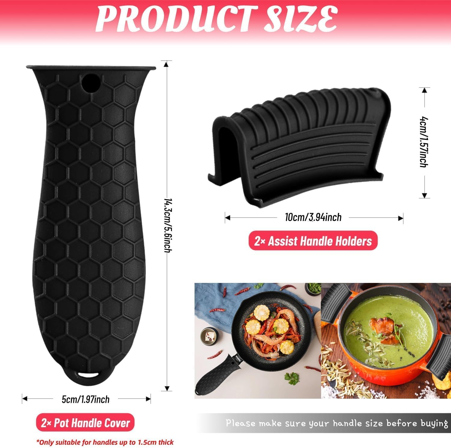 Silicone Heat-Resistant Handle - Dosa Pan Iron recension och pris
