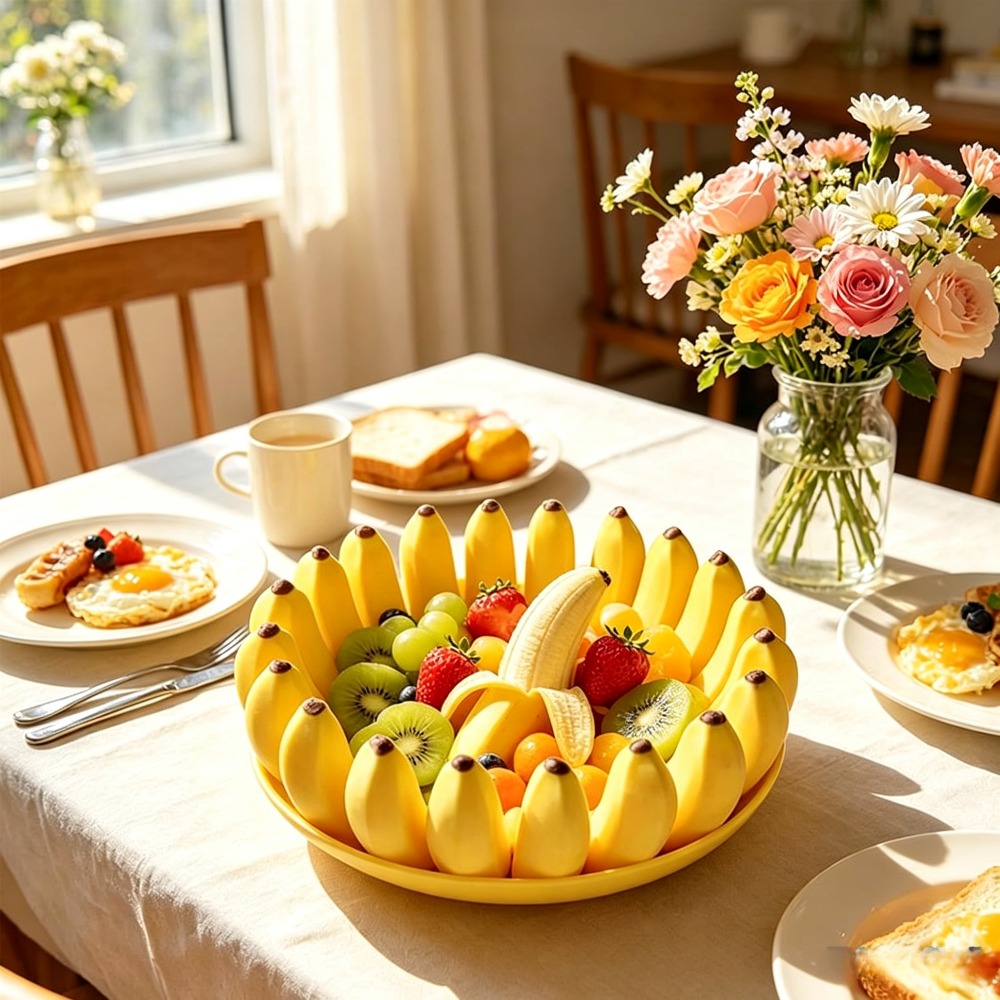 Banana Shape Fruit Bowl Snack  - Home Cooking Recipes recension och pris