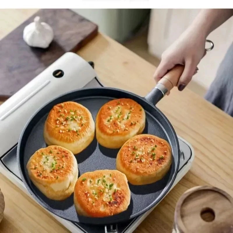 20/23/26cm Cast Iron Frying Pa - Dosa Pan Iron recension och pris