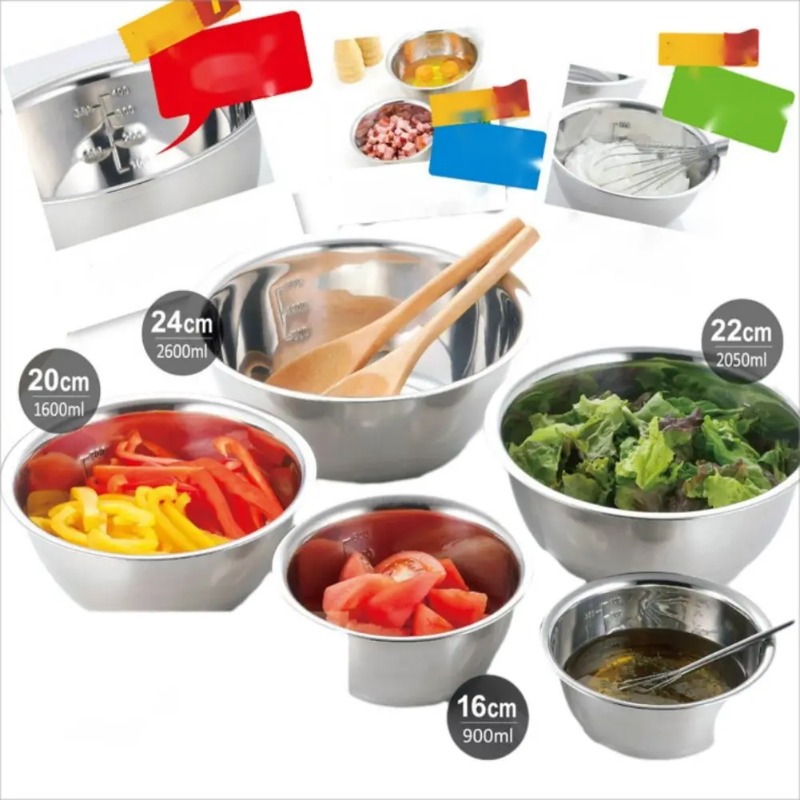 Stainless Steel Mixing Bowls P - Home Cooking Classes recension och pris