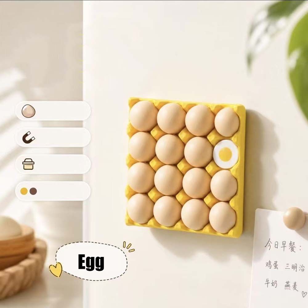 Egg Fridge Magnets Set Cute 3D - Home Cooking Recipes recension och pris
