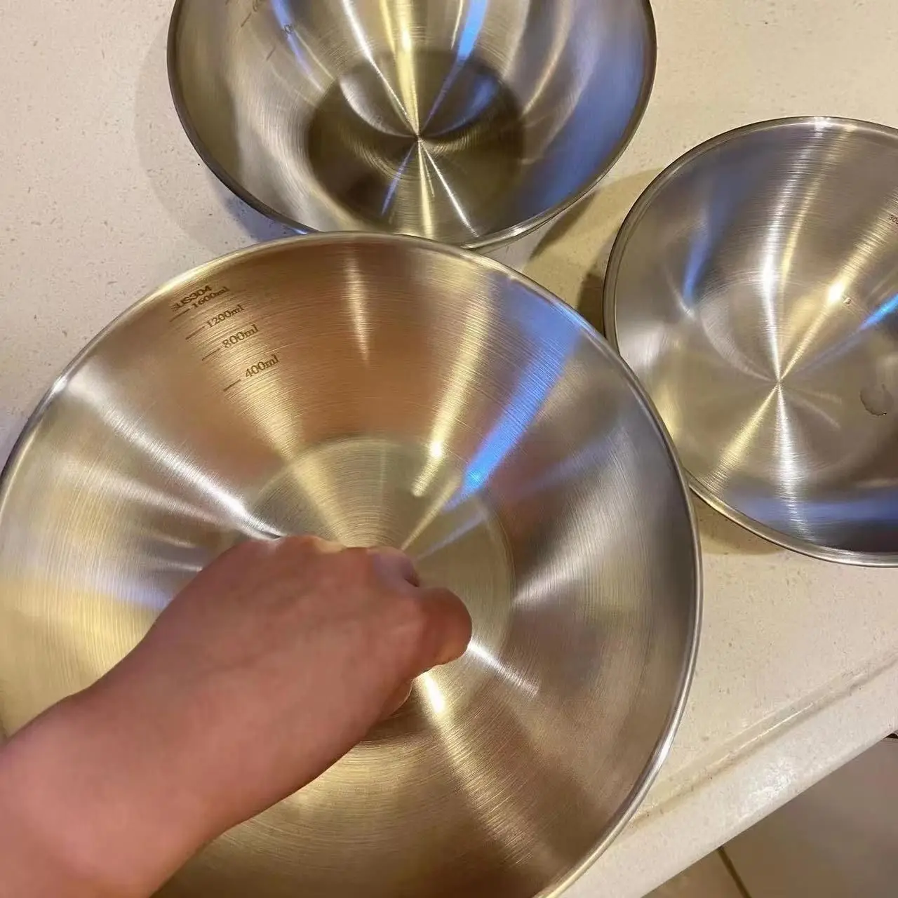 1-3 Stainless Steel Bowl Set W - Home Cooking Set recension och pris