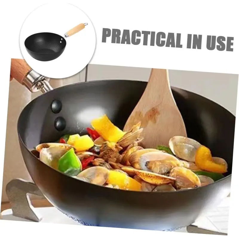 Uncoated Flat Bottom Wok Small - Dosa Pan Iron recension och pris