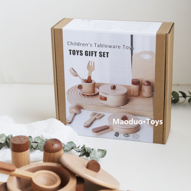 Maoduo Toys Beech Wooden Kids  - Home Cooking Set recension och pris