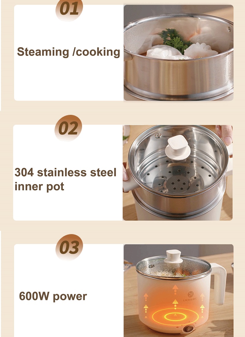 1.8L Electric Cooking Pot Home - Home Cooking Electric recension och pris