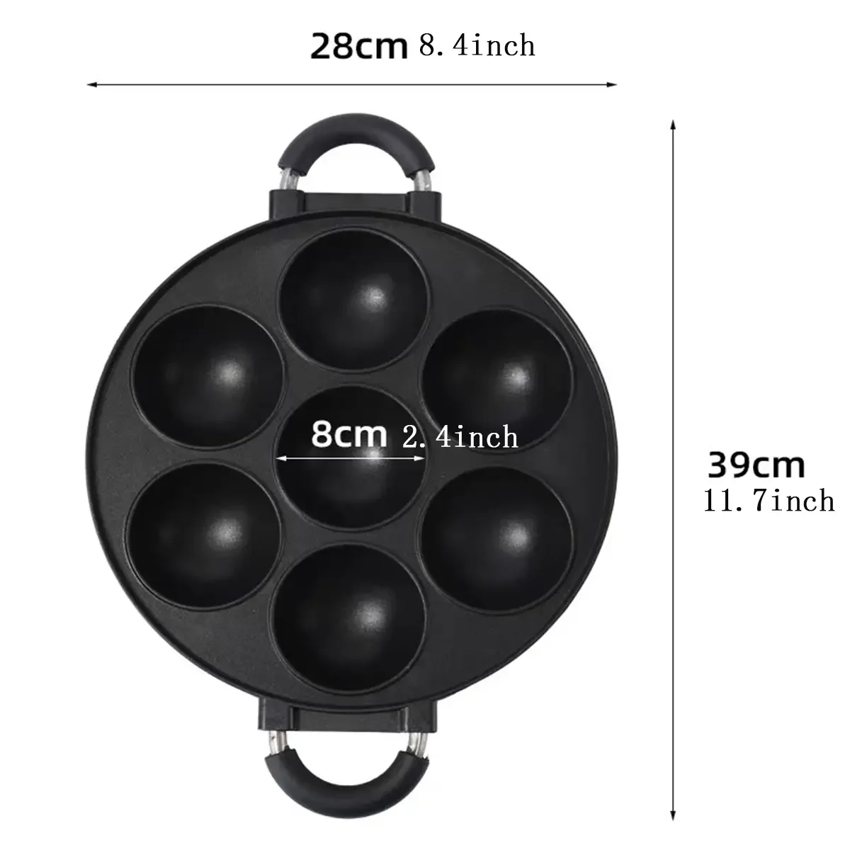 7 Hole Cake Cooking Pan Cast I - Dosa Pan Iron recension och pris