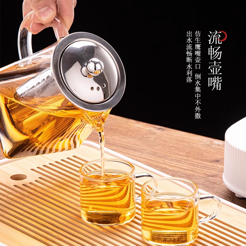 Glass Teapot with Infuser Tea  - Home Cooking Set recension och pris