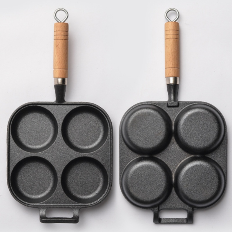 JUSTINLAU 2/4-Hole Cast Iron O - Dosa Pan Iron recension och pris