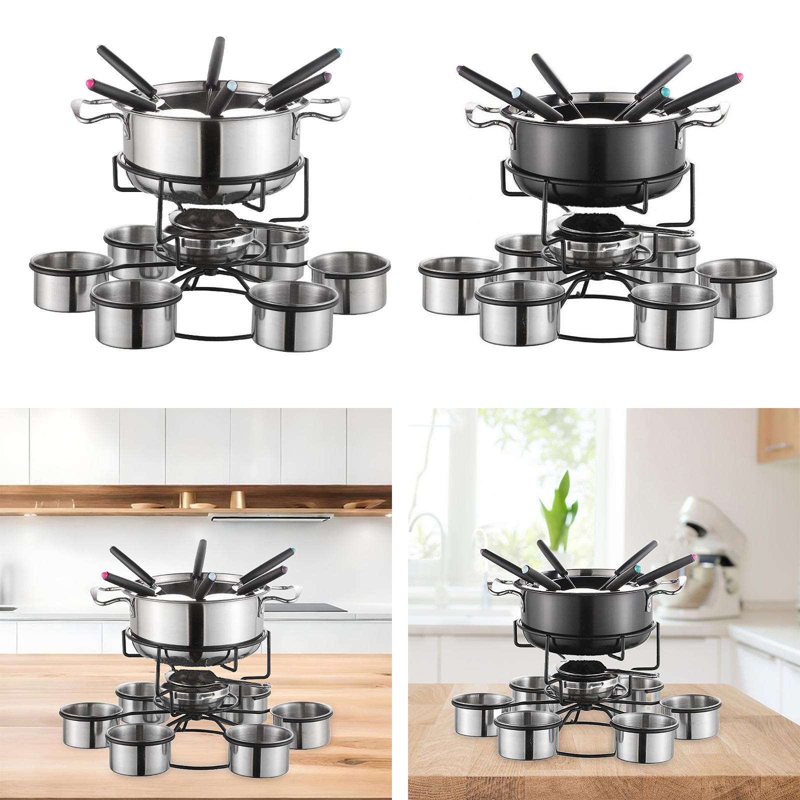 Fondue Pot Set Cooking Stove T - Home Cooking Set recension och pris