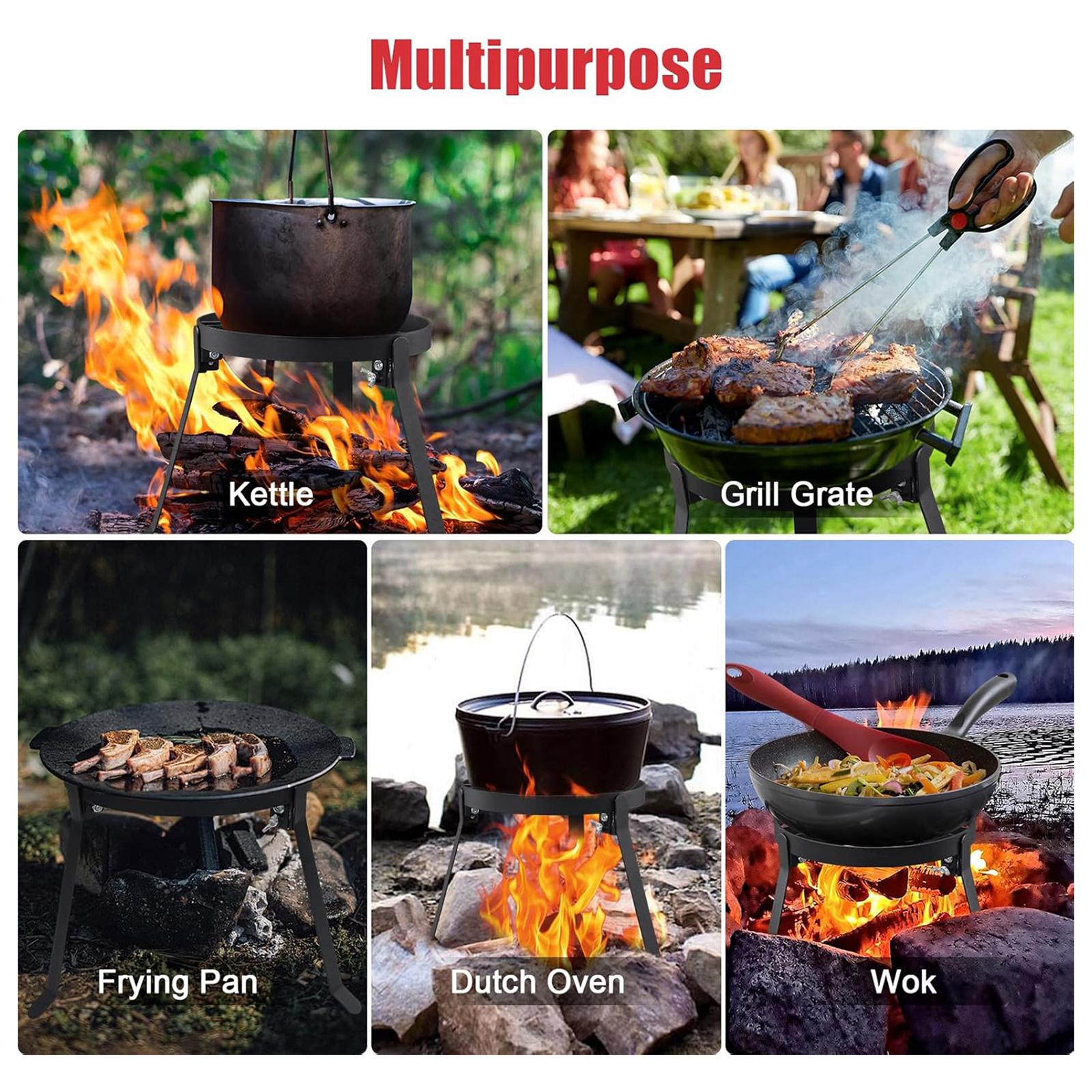Foldable Cooking Campfire Trip - Dosa Pan Iron recension och pris