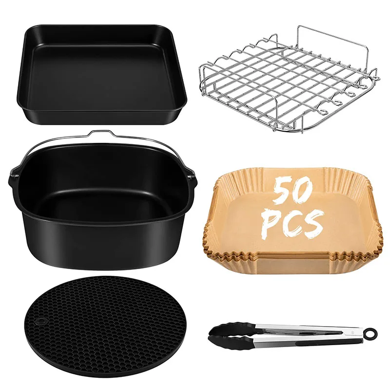 6pcs 9pcs AirFryer Accessories - Home Cooking Set recension och pris