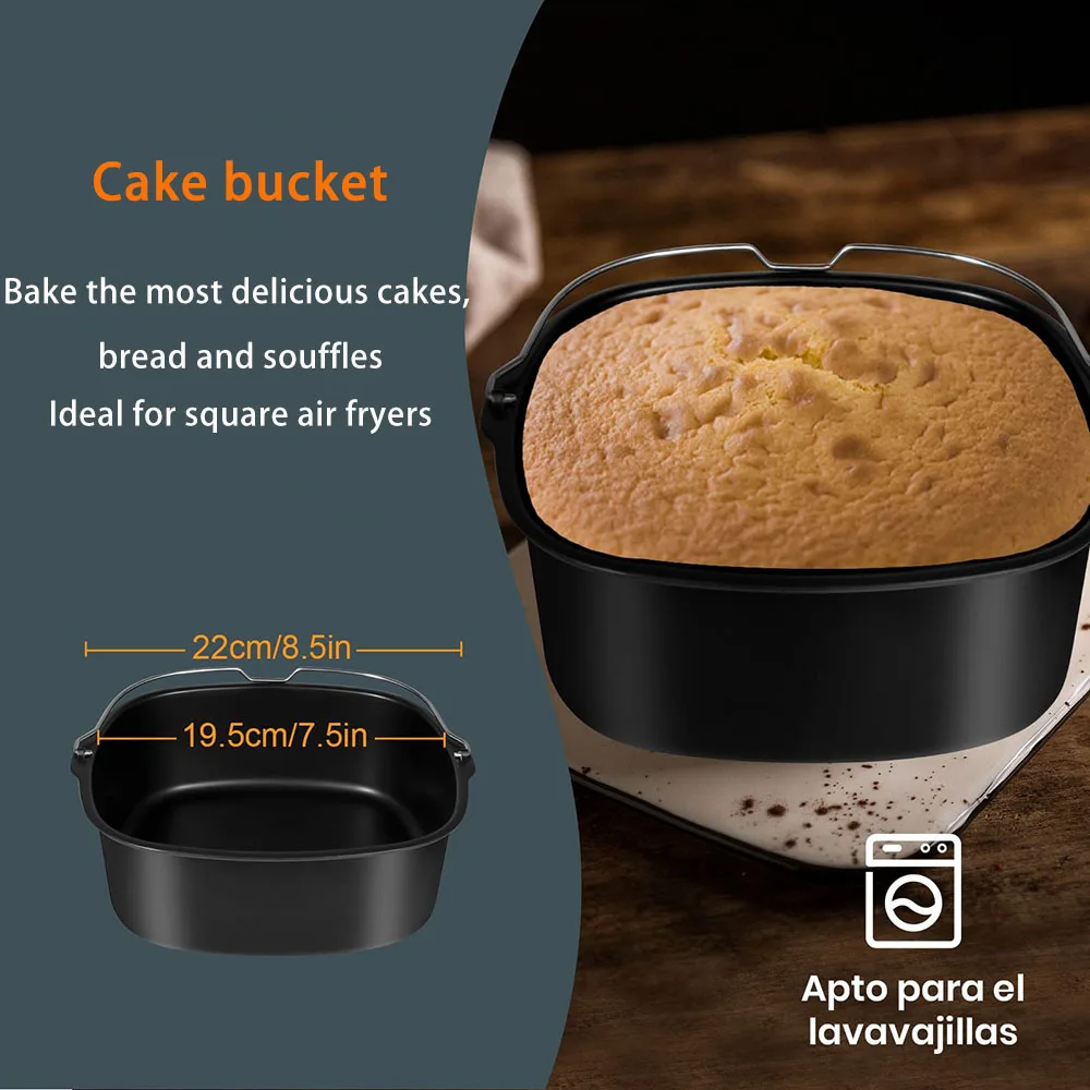 6pcs 9pcs AirFryer Accessories - Home Cooking Set recension och pris