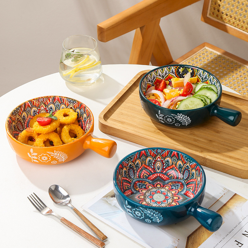 Polka Dot Ceramic Bowls Fruit  - Home Cooking Classes recension och pris